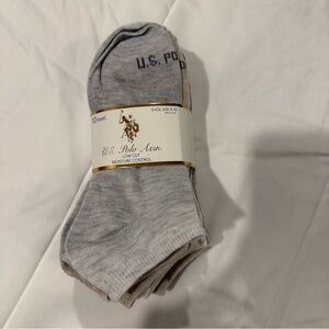 U.S. Polo Assn. Gray and Tan Low Cut Socks